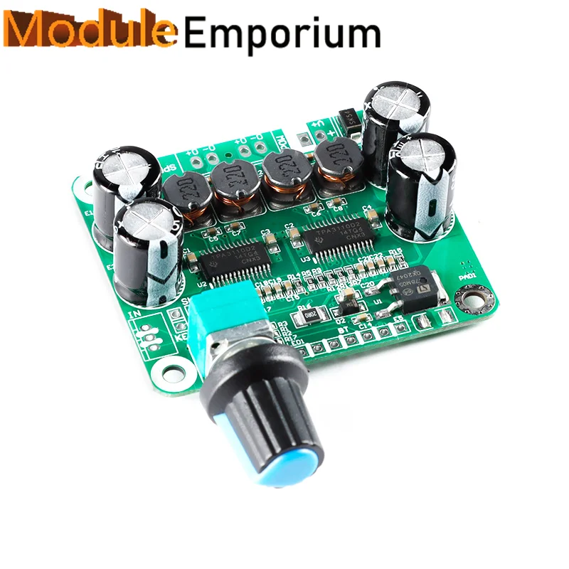 Premium Low Noise 2X30W TPA3110 Stereo Class D Audio Digital Power Amplifier Board