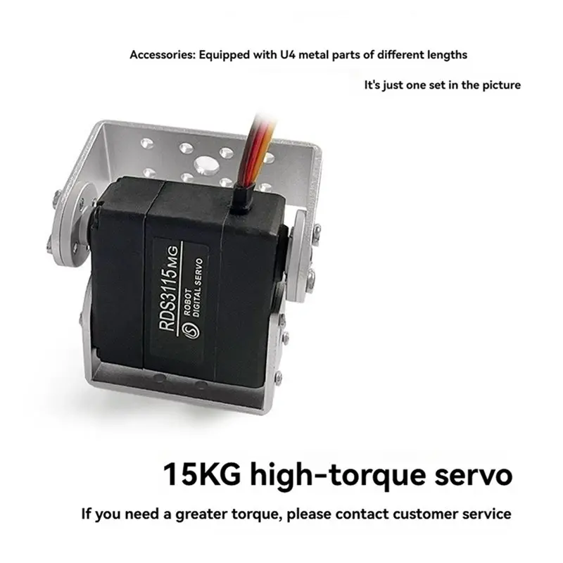 BEDW-2X RDS3115 15KG Robot Servo Dual-Axis Shaft Servo Metal Gear Digital Servo For Robot DIY Servo