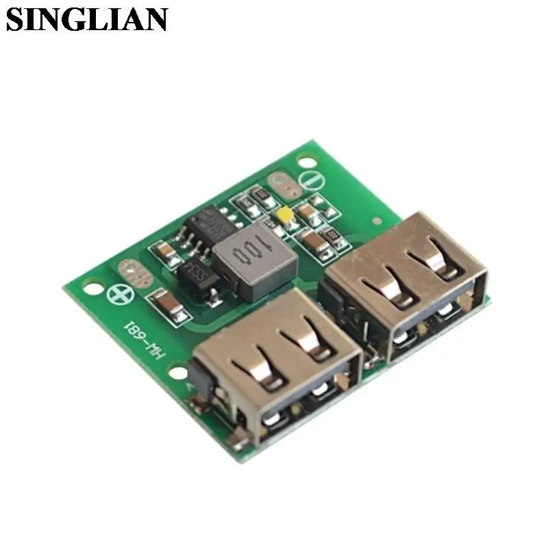 Dual USB Output 9V/12V/24V To 5V 3A DC-DC Vehicle Charging Board Step-down Voltage Stabilizing Charging Module