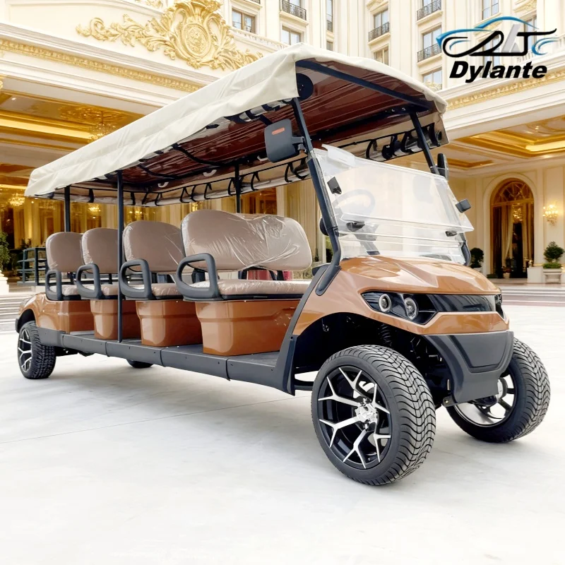 

Одобренная CE тележка для гольфа, литиевая батарея 72 В, 4 колеса, 4 места, 72 В, интеллектуальное электронное управление, электрическая тележка для гольфа с новой энергией