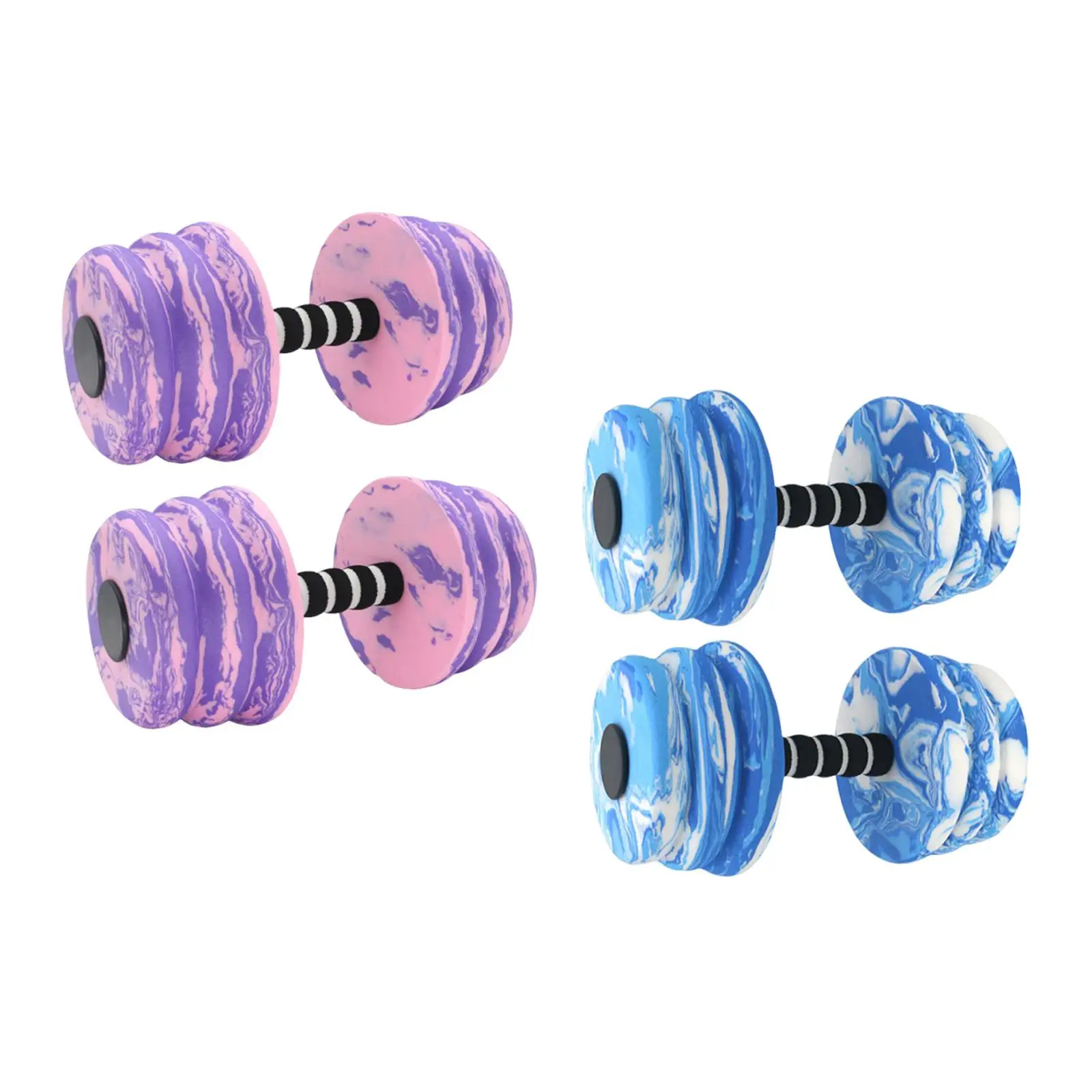 

2Pcs Pool Exercise Dumbbells Accessories EVA Nonslip Parts Swim Barbells for Women Beginners Water Sports Fitness Swimming Pool