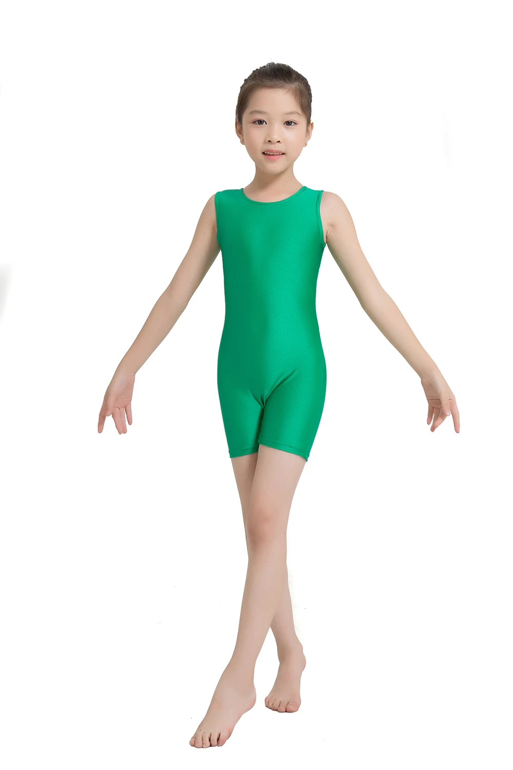 

Child Sleeveless Ballet Leotard Dance Suit Professional Biketard Rhythmic Gymnastic Sports Bodysuit Catsuit Unitard for Dancing