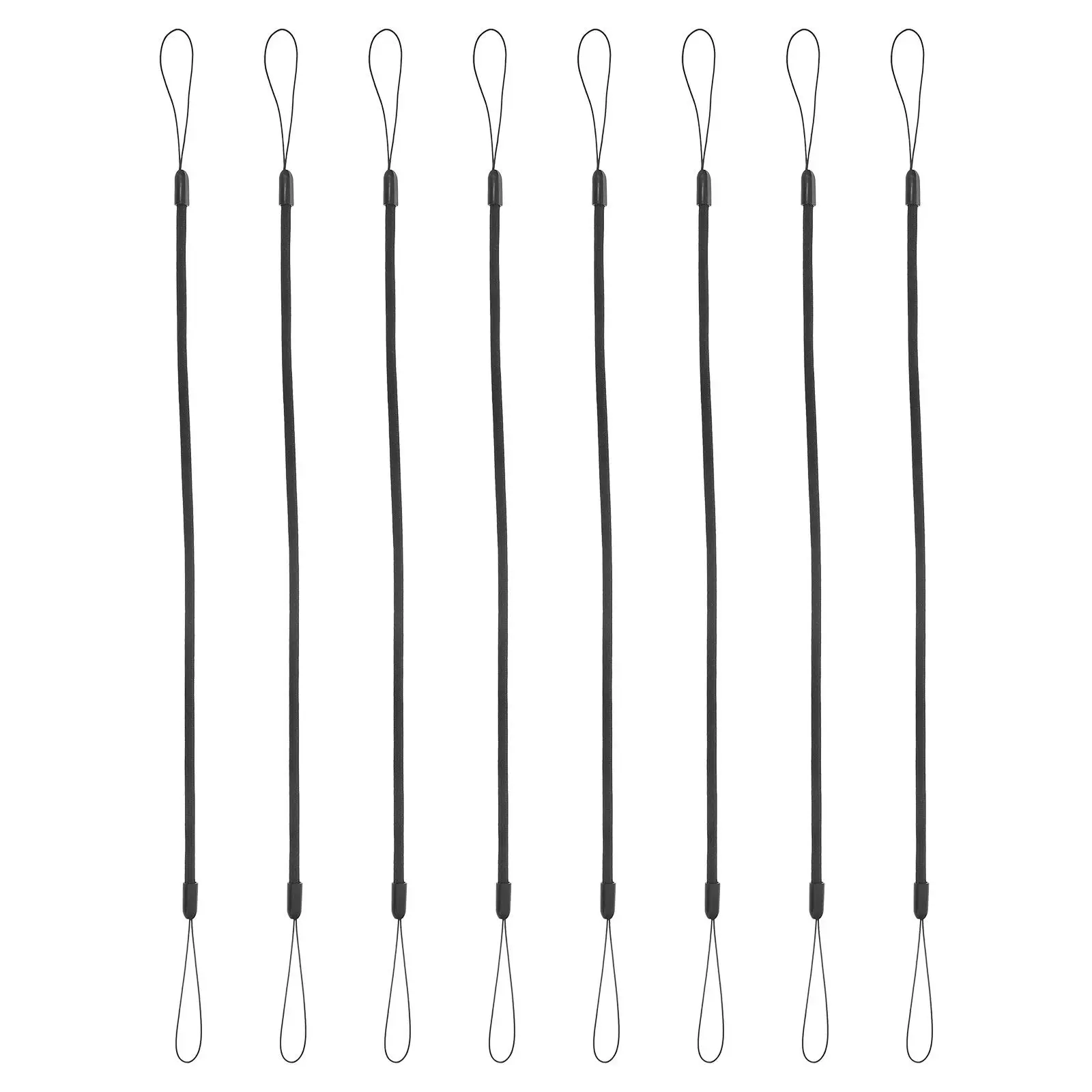 

8Pcs Elastic Badge Lanyard Retractable Stretchy Id Card Strap Neck Holder Multipurpose Pen Stylus Tether Clipboard Touchscreen