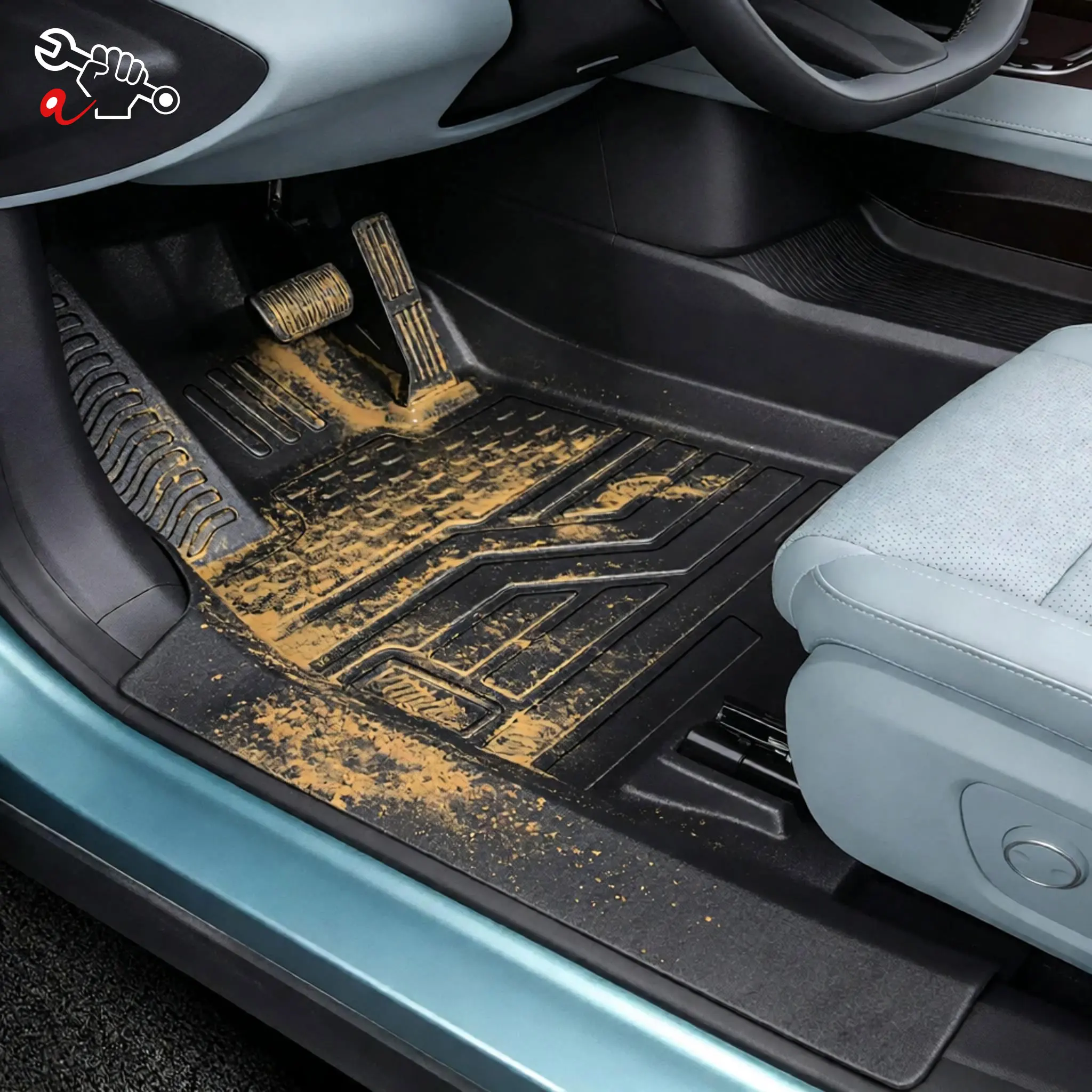 Left-Hand Drive Car Custom Fit Floor Mat For ARCFOX Alpha T6 Arcfox T6 2025-2026 Floor-mount Accel Waterproof Odorless Floor Lin