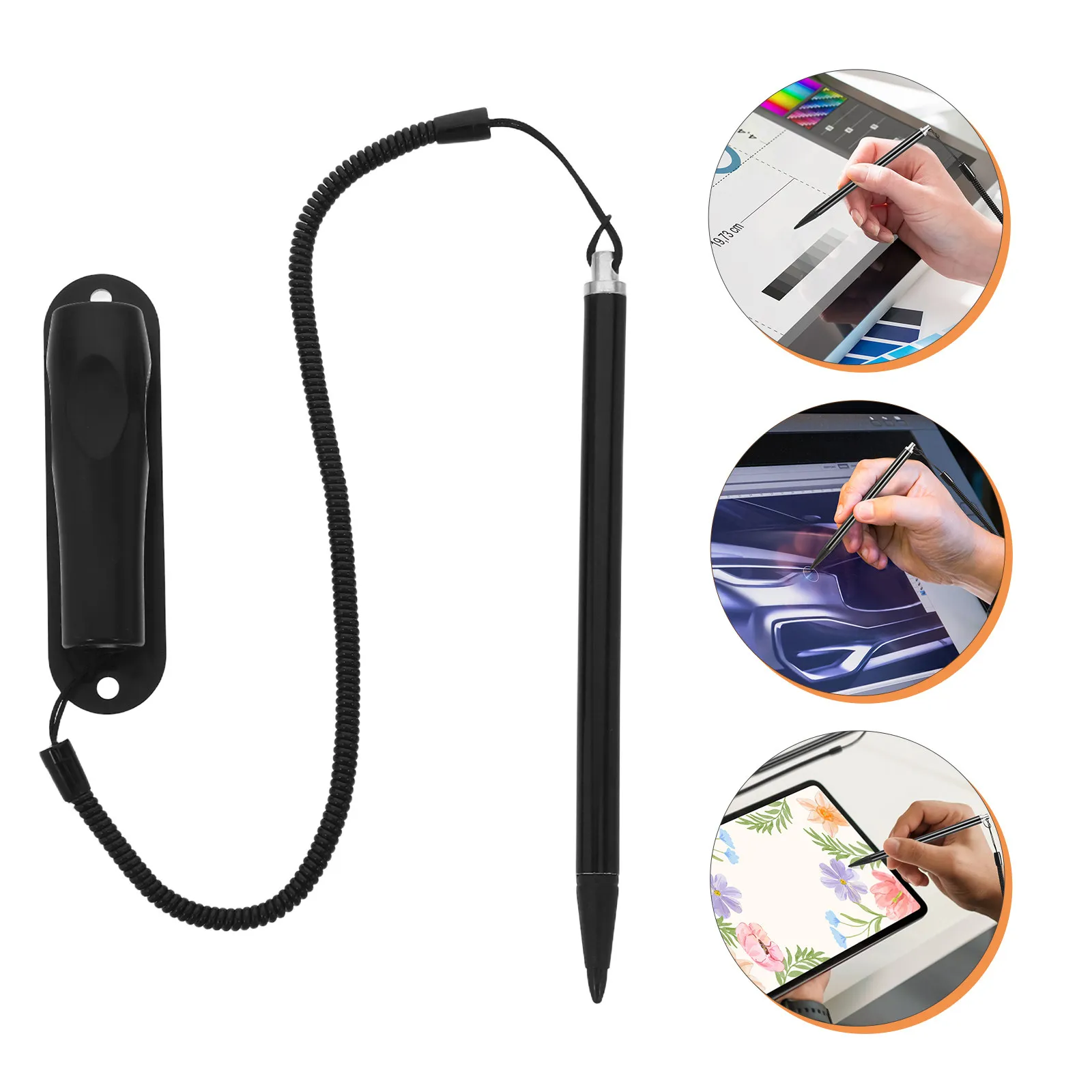 

Capacitive Stylus Pen Digital Notebook with Active Fire Tablet Cart Lanyard for Touch Pens Hard Tipped