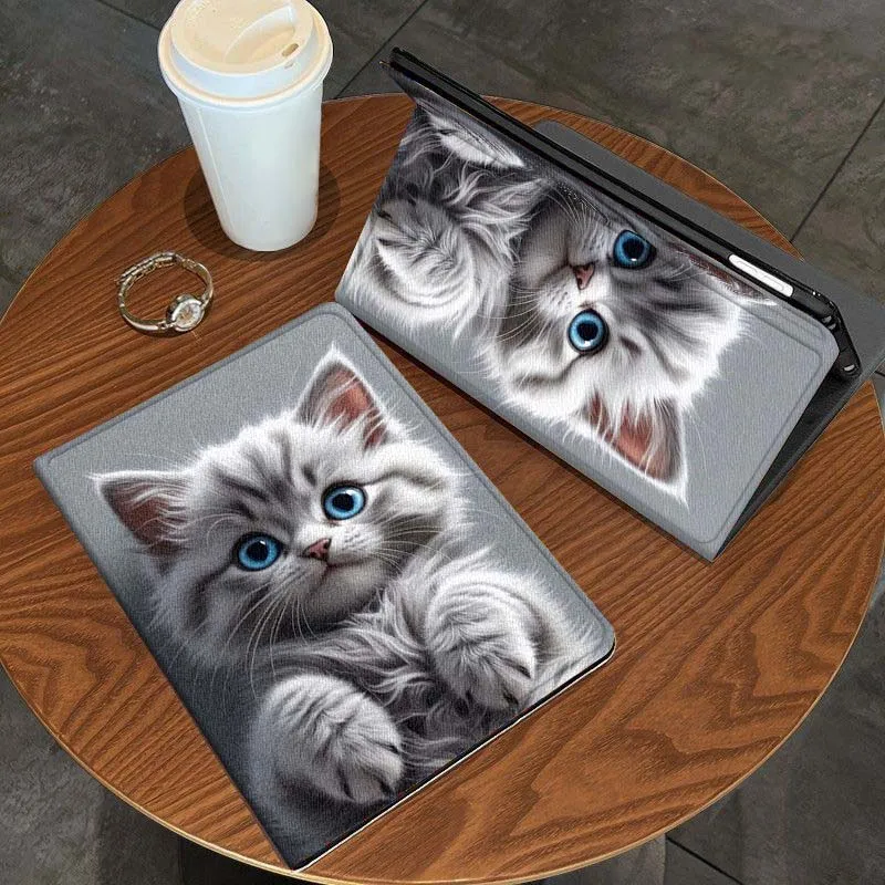 

Cat Cute Chic Pattern For iPad Pro Air Mini 2 3 4 5 6 7 7th 8th 9th 10th 11th 10.2 9.7 10.5 10.9 11 13 Inch Tablet Case