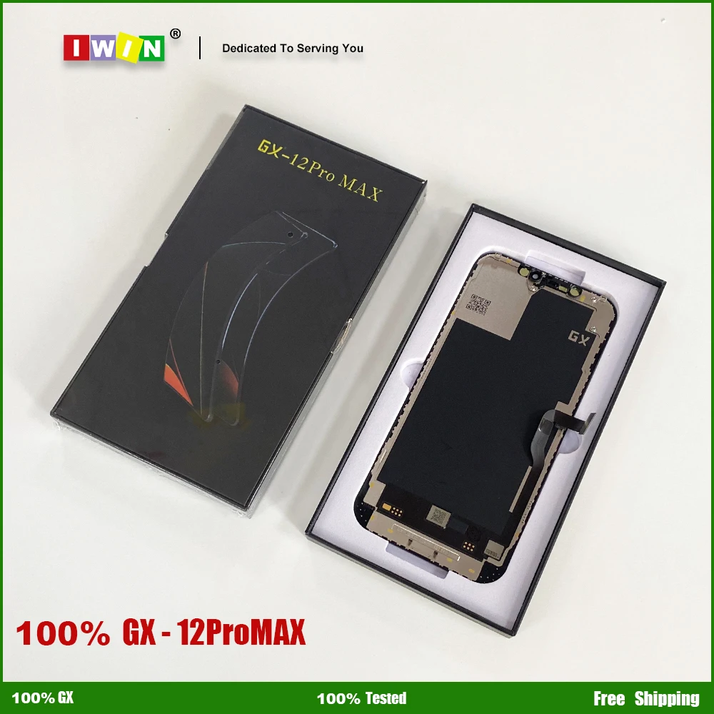 GX OLED Display For iPhone X XS XR 11 11Pro 12 12Pro 12ProMax 13 Touch Screen Digitizer Assembly Support True Tone