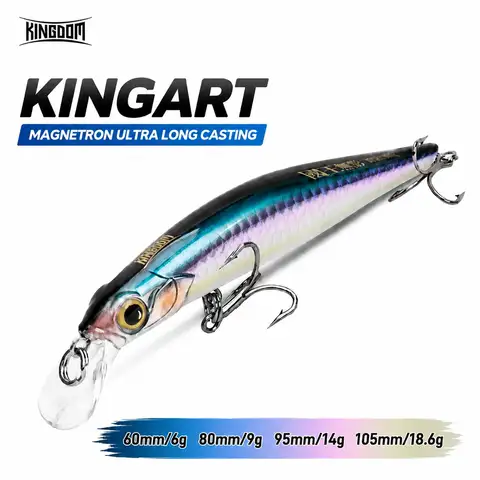 Kingdom Sinking Minnow Fishing Lures 60mm 80mm 95mm 105mm Artificial Hard Baits Wobblers Seabass Crankbaits Fishing Tackles