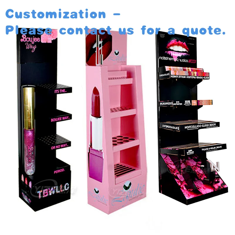 custom.Custom Makeups Products Display Racks Shelves Advertising Store Cardboard Lipstick Makeup Cosmetic Display Stand