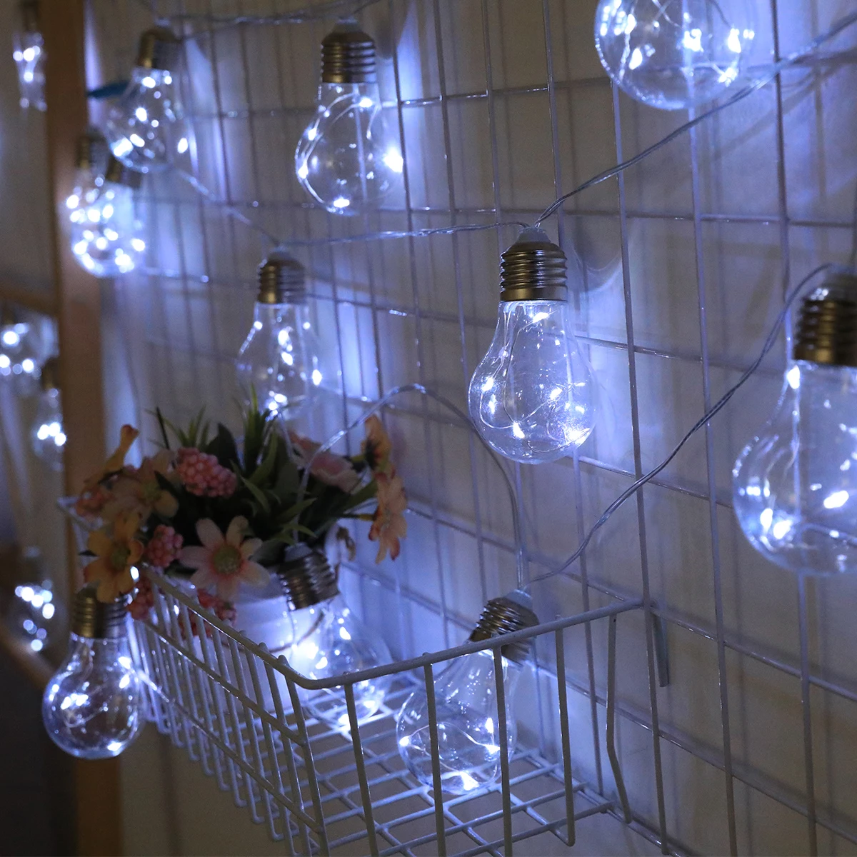 

Солнечные гирлянды из медной проволоки с прозрачными шарами — холодные белые уличные фонари на солнечных батареях для сада, патио, рождественского декора