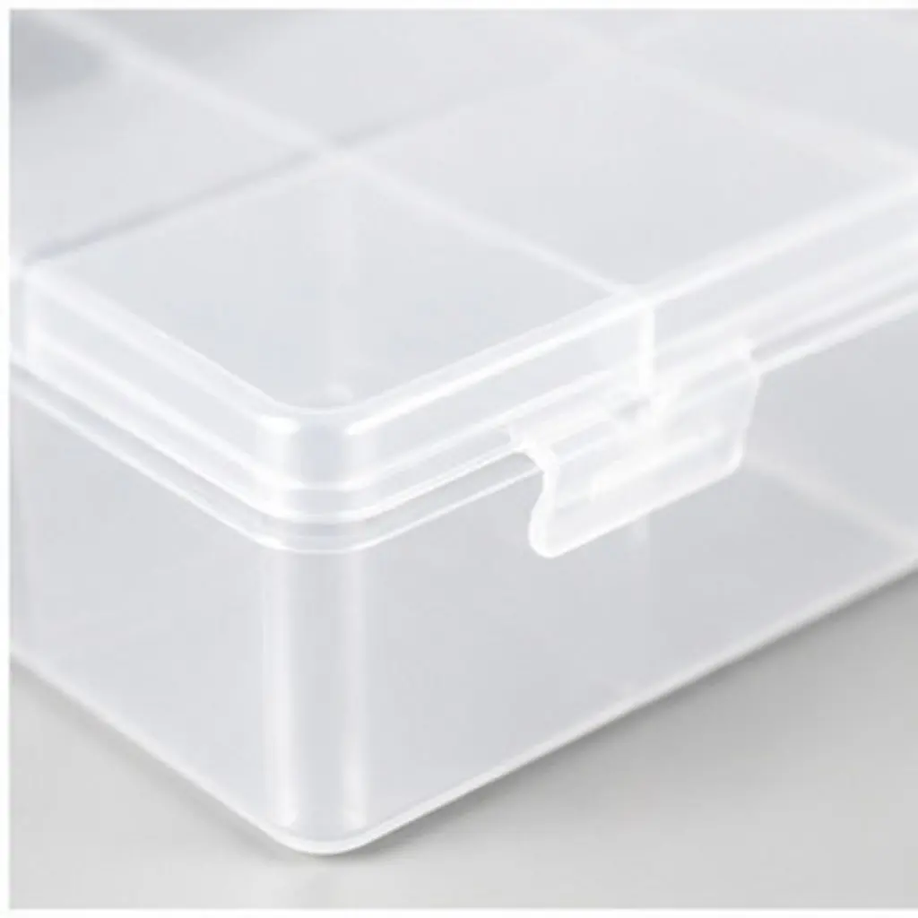 3Pcs False Nail Box Transparent Organizer Box for Nail Pieces Clear Display Storage Case Fine Workmanship Manicure