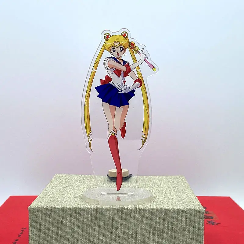 Sailor Moon anime peripheral cartoon acrylic stand-up Tsukino Usagi Aino Minako Hono Rei ornaments creative gifts wholesale