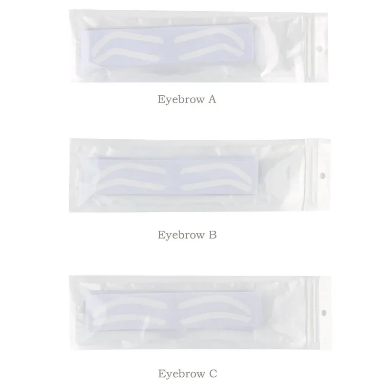 10Pairs Microblading Eyebrow Shaping Stencil Sticker Brow Drawing Guide Auxiliary Template Makeup Tool PMU Accessories