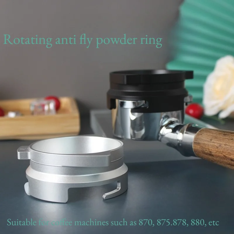 54mm Anti‑Spill Coffee Dosing Ring Powder Funnel Compatible with 870 875 880 Coffee Machine Portafilter