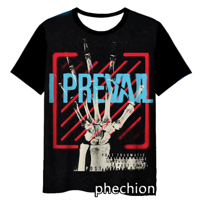 phechion New Fashion Men/Women I PREVAIL Band 3D Print Short Sleeve T-Shirt Casual Hip Hop Summer T Shirt Tops S246