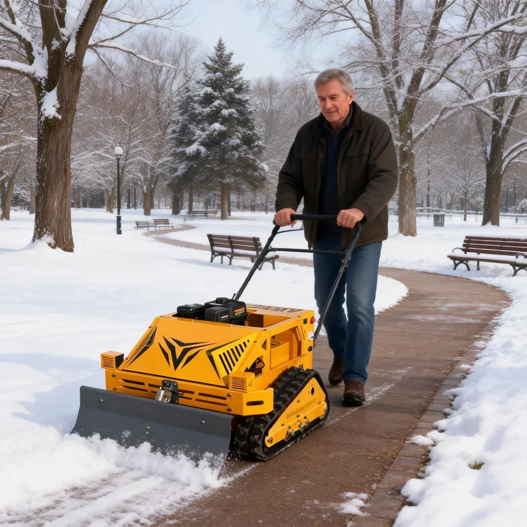 Customized Thickened Widened Track Lawn Mower - Wireless Remote Control CE EPA Certified Self-Propelled Farm Grass Cutter