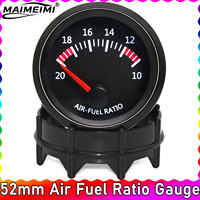 52mm Air Fuel Ratio Gauge Narrowband Racing Meter 2Inch Car Turbo Boost Pressure Gauge Kit Vacuum White LED Backlight 12V