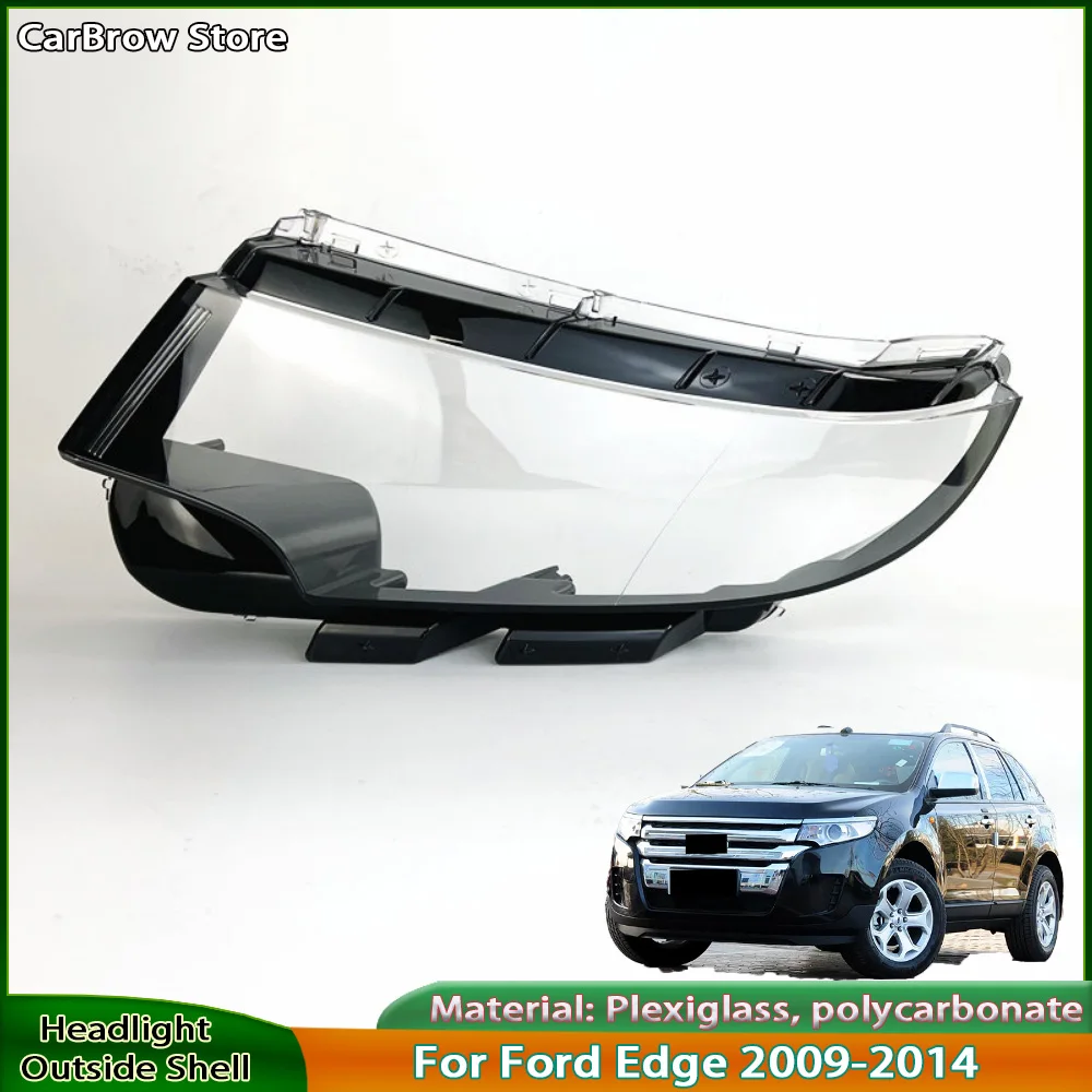 

Headlamp Shell Lens Plexiglass For Ford Edge 2009 2010 2011 2012 2013 2014 Front Headlight Cover Transparent Shade Lampshade