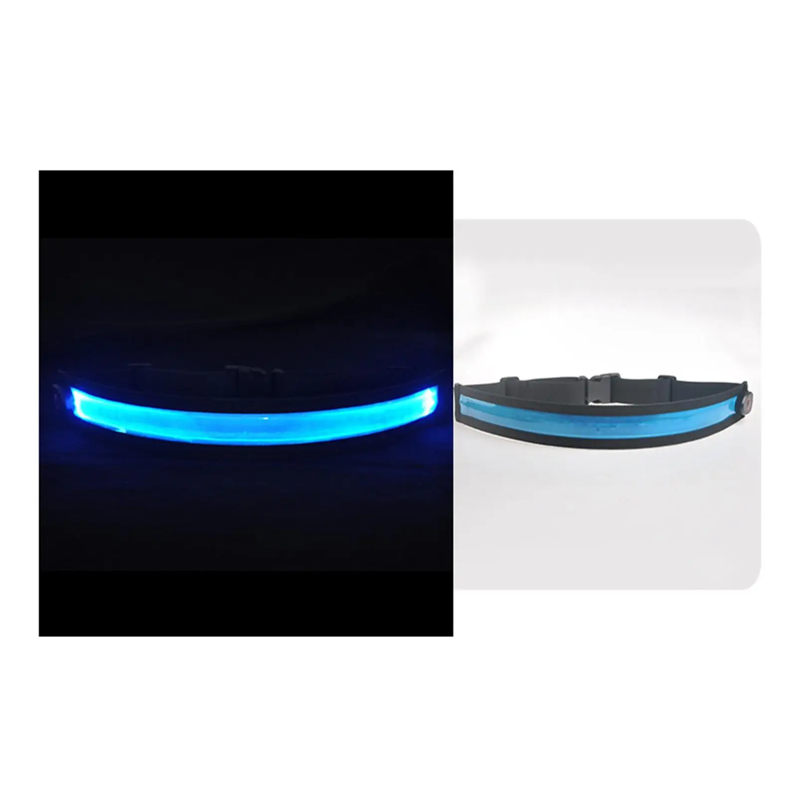 Outdoor Cycling LED Reflective Belt High Visibility Safety Strap USB Rechargeable for Night Walking