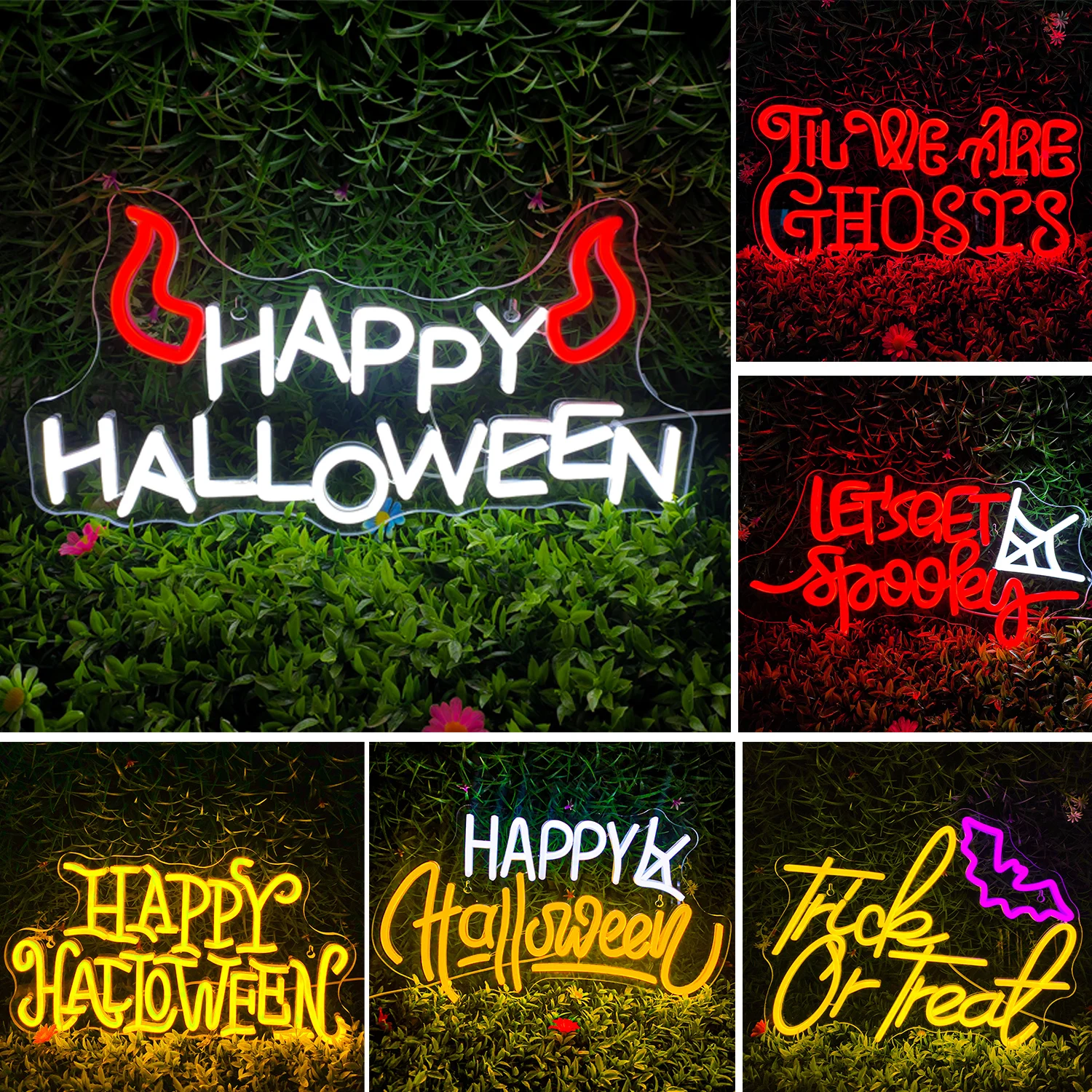 

Halloween neon Sign wall decoration halloween neon light bar party room bedroom cave haunted house wall hanging light neon lamp