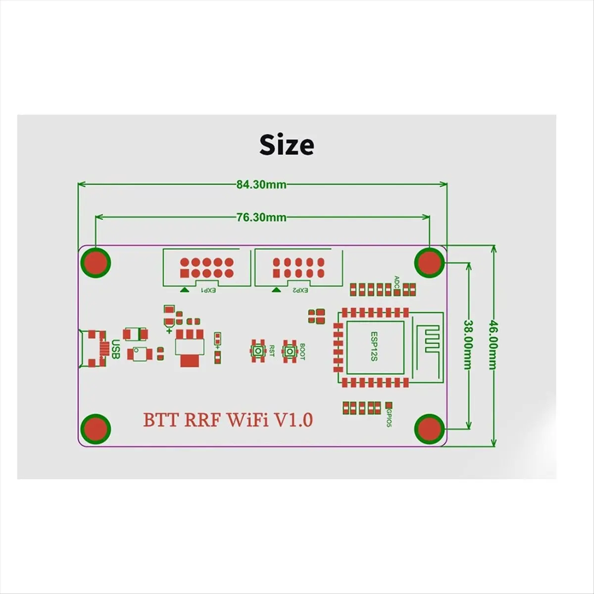 وحدة توسيع اللوحة الأم للطابعة ثلاثية الأبعاد RRF Wi-Fi لترقية البرامج الثابتة RepRap #5