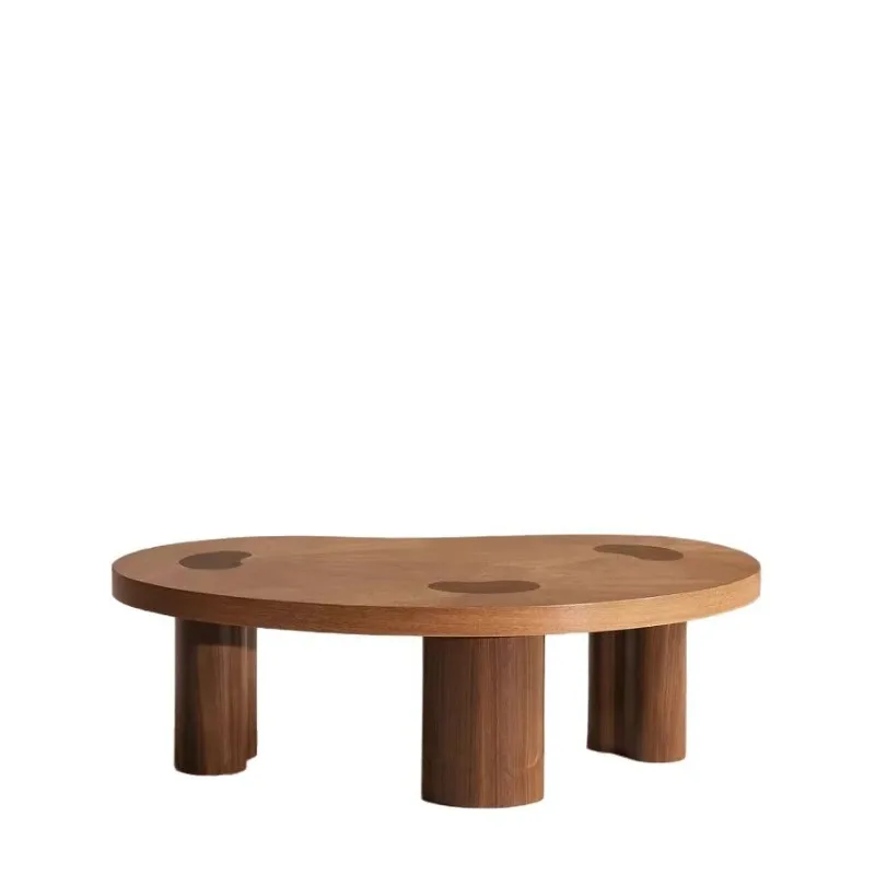 

Retro wabi-sandy wind solid wood small coffee table living room household small apartment