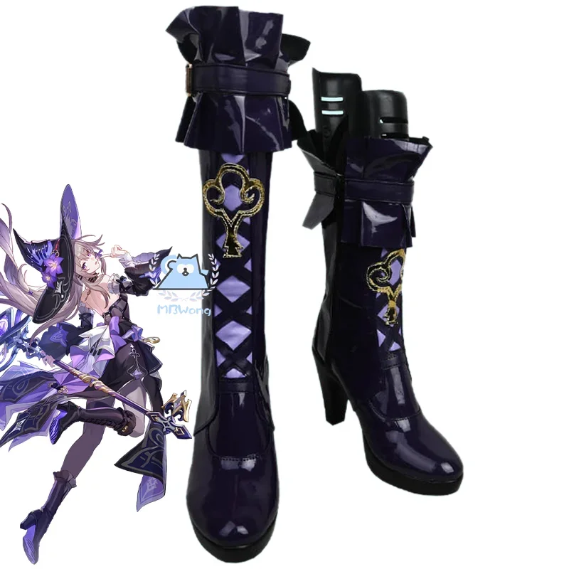 

FC6Game Honkai Star Rail The Herta Cosplay Shoes Boots Herta Role Play Shoes For Halloween Carnival Prop Adult Women Men@FC8！