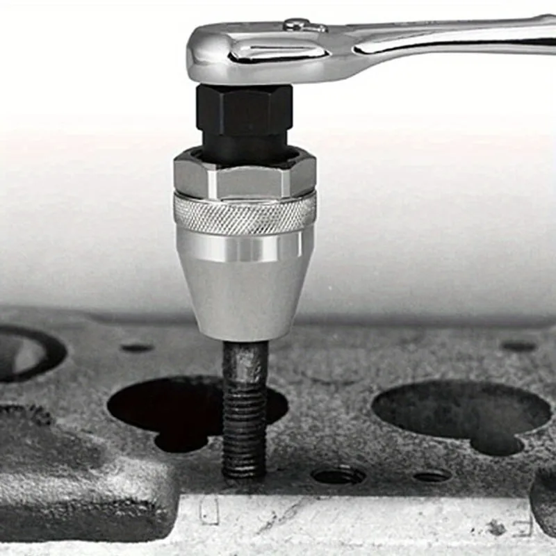 Screw Bolt Removal Tool 3/8inch Damaged Bolt Stud Extractor Used with Impact/Ratchet Wrench for Rust Painted Damaged Waste Bolts