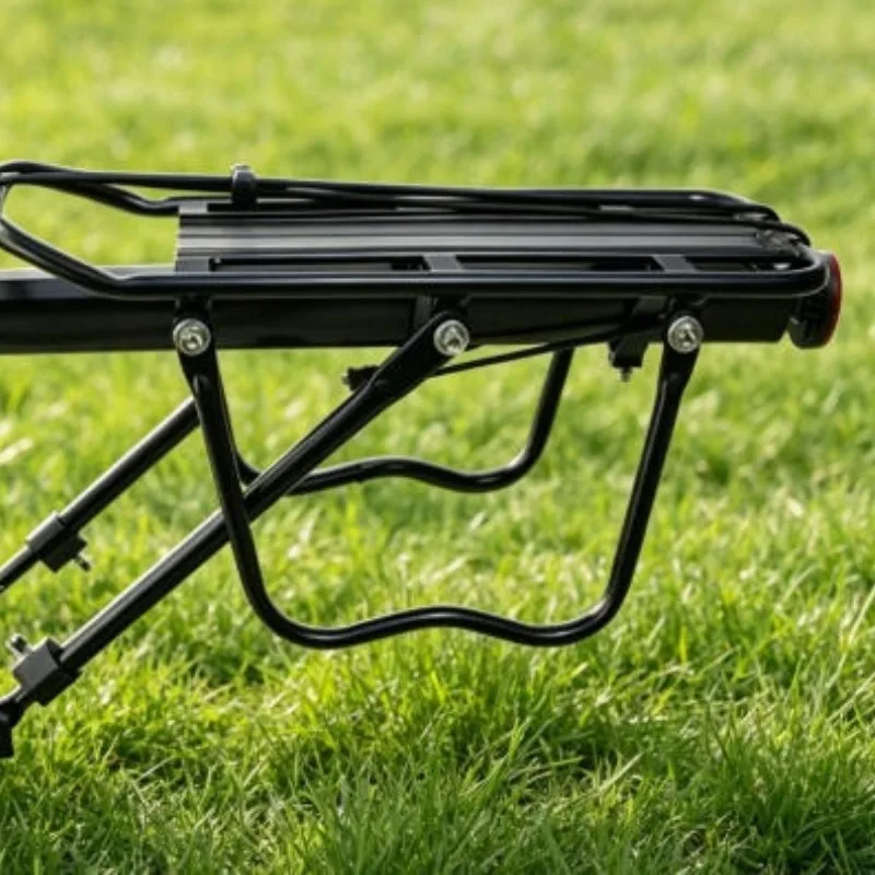 Load-bearing Bike Luggage Carrier Aluminum Alloy Strong Durable Adjustable Bicycle Rear Rack Cycling Bicycle Accessories
