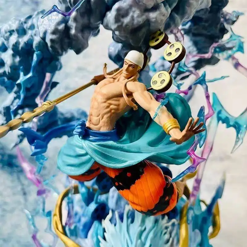 Premium Version LS 37CM Enel God of Thunder One Piece Anime Figure Statue Model Collectible Gift - view 6