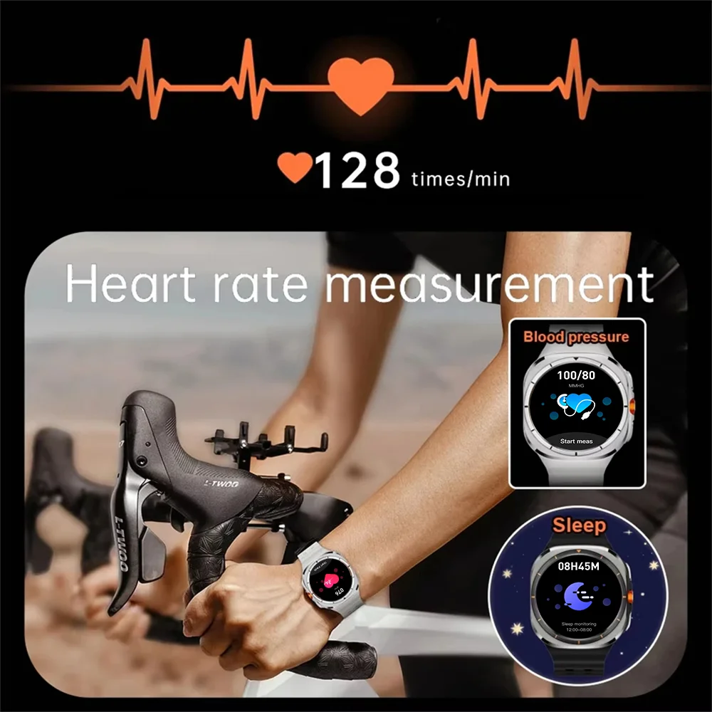 LAXASFIT Watch 7 Ultra Smartwatch Bluetooth Talk HD AMOLED Screen Fitness Tracker Health Monitoring Smartwatch for Android IOS image 6