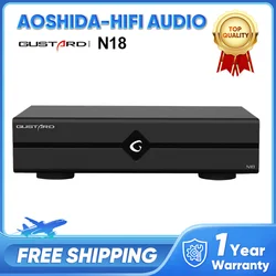 Gustard N18 N18pro Network Ethernet Switch HiFi Audio Ethernet Switch SFP+10M/100M/1000M Adaptive Ethernet Interface 10Mhz Clock