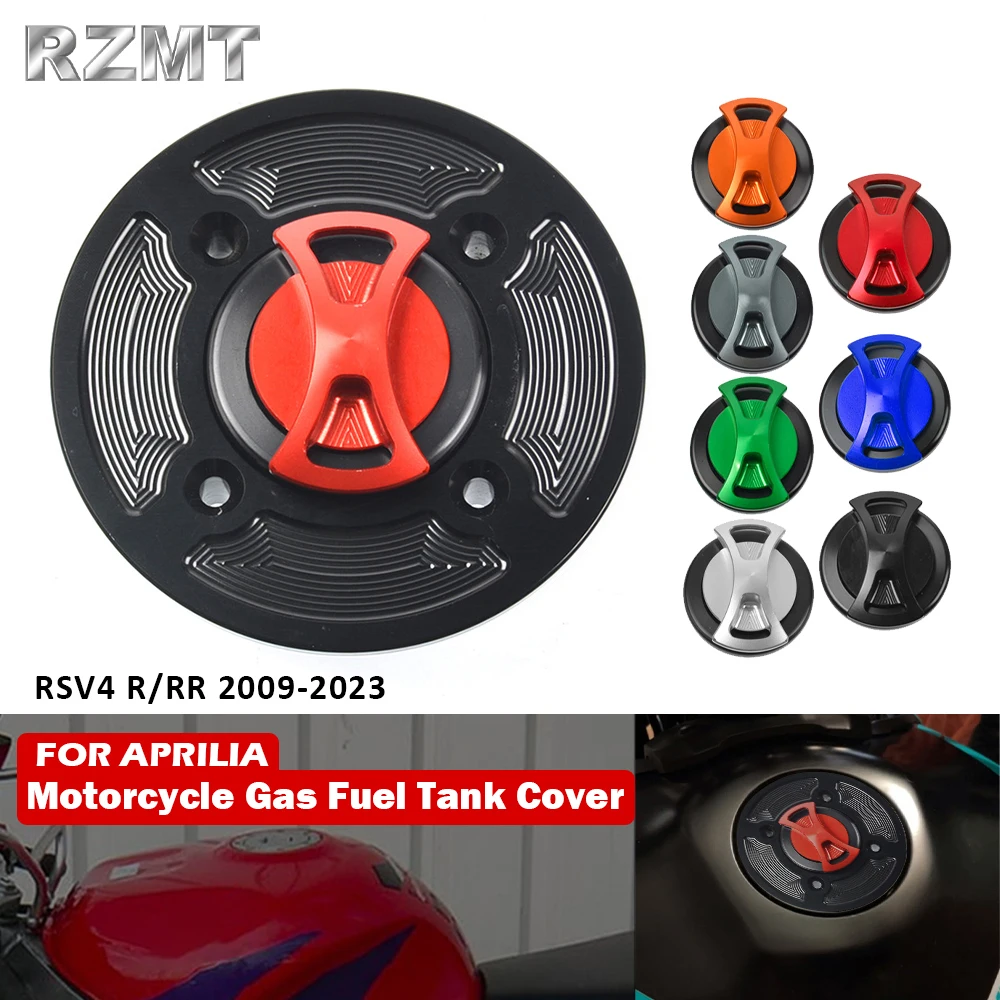 

8 Colors Keyless Motorcycle Fuel Gas Tank Cap Cover For Aprilia RSV4 2009-2023 Moto Parts