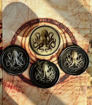 Octopus Fire Seal Stamp Copper Head 3d Relief Wax Seal Stamp Brass Head Envelope Seal Stamp Toy Carved Laser Embossing