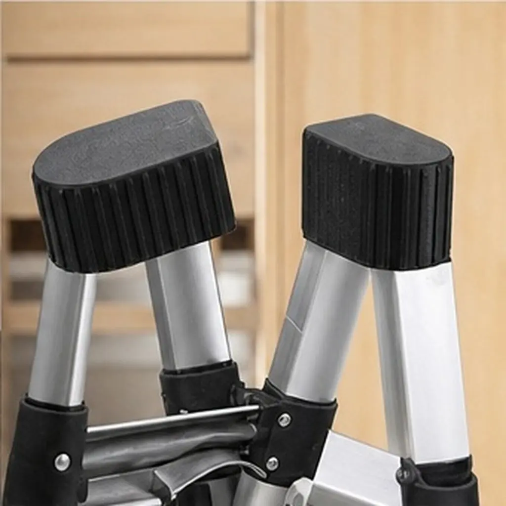 4Pcs Ladder Accessories Core Ladder Foot Protection Thickened Aluminum Alloy Non-Slip Top Covers for Telescopic Folding