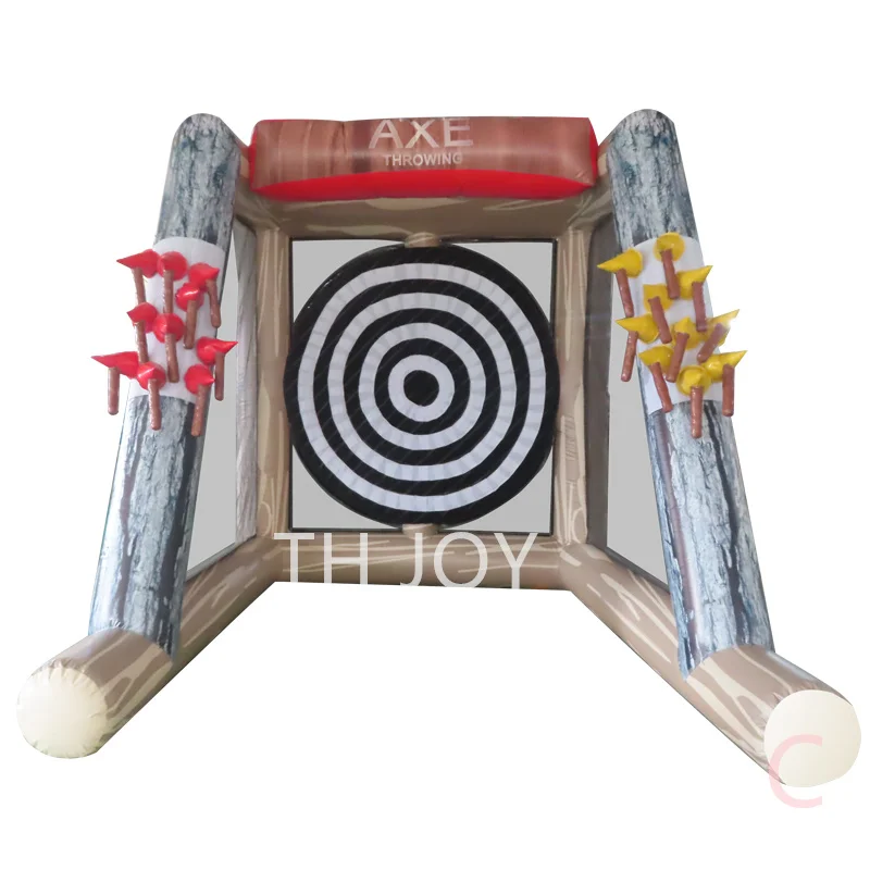 

3x2x4m pvc carnival inflatable axes throw dart game for sale, Inflatable Sport Game Throwing axe game