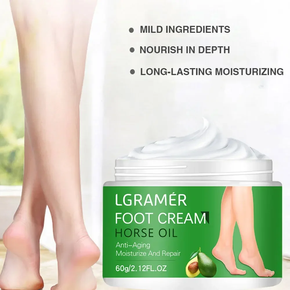 Avocado Anti Crack Foot Cream Herbal Anti-Drying Heel Chapped Repair Balm Dead Skin Remove Foot Mask Moisturizing Hand Feet Care