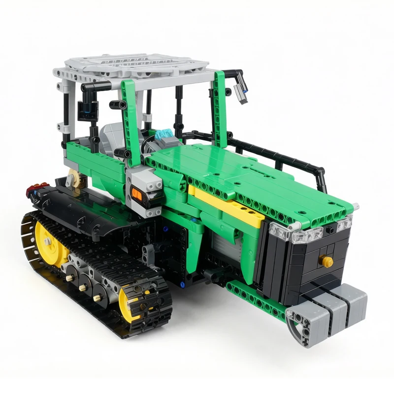 MOC-163421 Building Block Tractor Model Ornament, 1,167 Pieces of Agricultural Machinery, Birthday, Christmas New Year Toy Gift