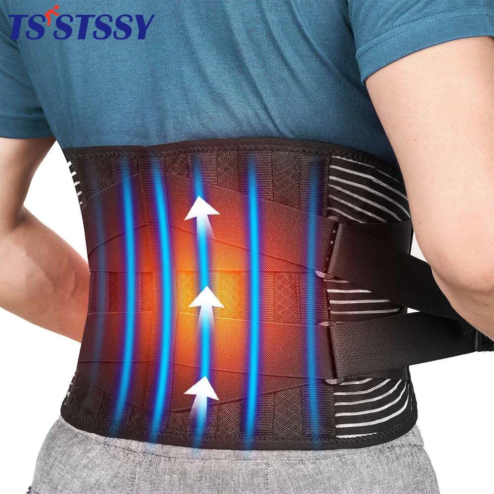 

Double Pull Lumbar Support Lower Back Belt Brace Pain Relief Band Waist Belt Breathable Adjustable Waist Back Brace Support