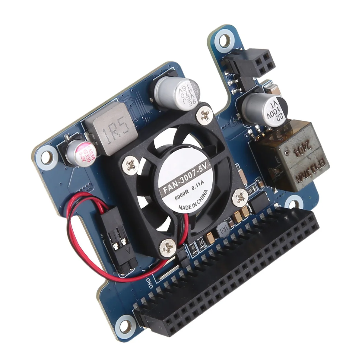 Dla Raspberry Pi 5 PoE HAT 802.3af/At karta rozszerzeń z wentylatorem chłodzącym, dla Raspberry Pi 5