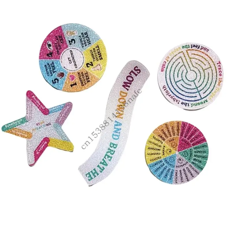 594F Sensory Anxiety Sticker Anxiety Calming Sticker Aesthetic Sticker Soothing Sensory Sticker for Laptop