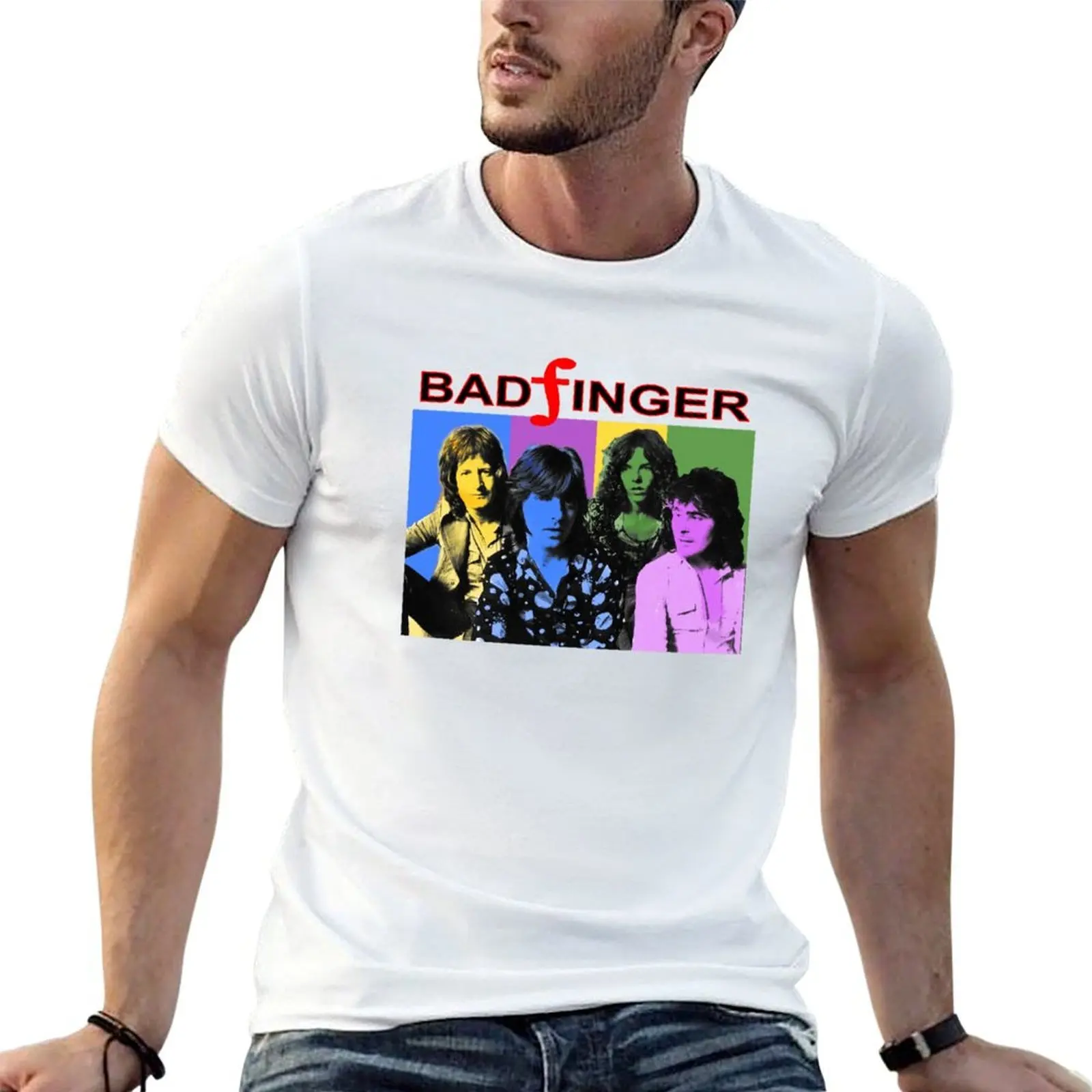 badfinger band T-Shirt basketball graphic tees valentines boutique clothes t shirts for men cotton