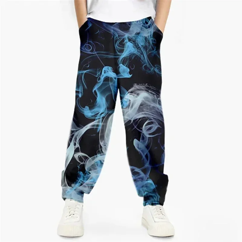 ملابس الأطفال سبلاش الصباغة السراويل الضيقة الحواف فضفاضة ومريحة مع جيب #5