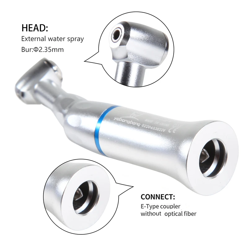 NSK Style Dental Contra Angle Straight Air Motor Handpiece 2/4-Hole E-type Connector