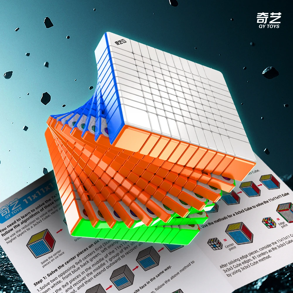 [CubeCrazy] QIYI 11x11M Cube de vitesse magique magnétique jouets Fidget professionnels Qiyi 11x11 M Cubo Magico Puzzle Figet jouets
