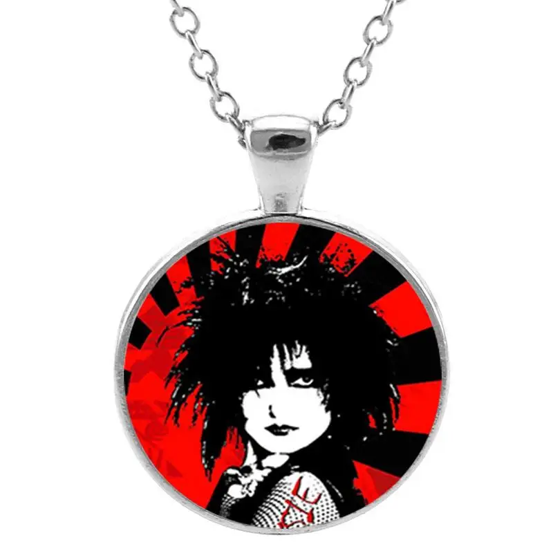 Siouxsie and the Banshees Cabochon Link Chain Necklace Flat Bottom Pendant Necklace Luxury Designer Jewelry Accessories FYF63