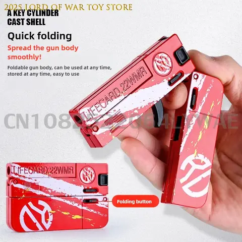 2.0 उन्नत लाइफकार्ड मिश्र धातु फोल्डिंग गन खिलौना सॉफ्ट बुलेट ब्लास्टर शूटिंग मॉडल पिस्तौल वयस्कों बच्चों लड़कों क्रिसमस उपहार के लिए 8 best sales एक्स शॉट - №3