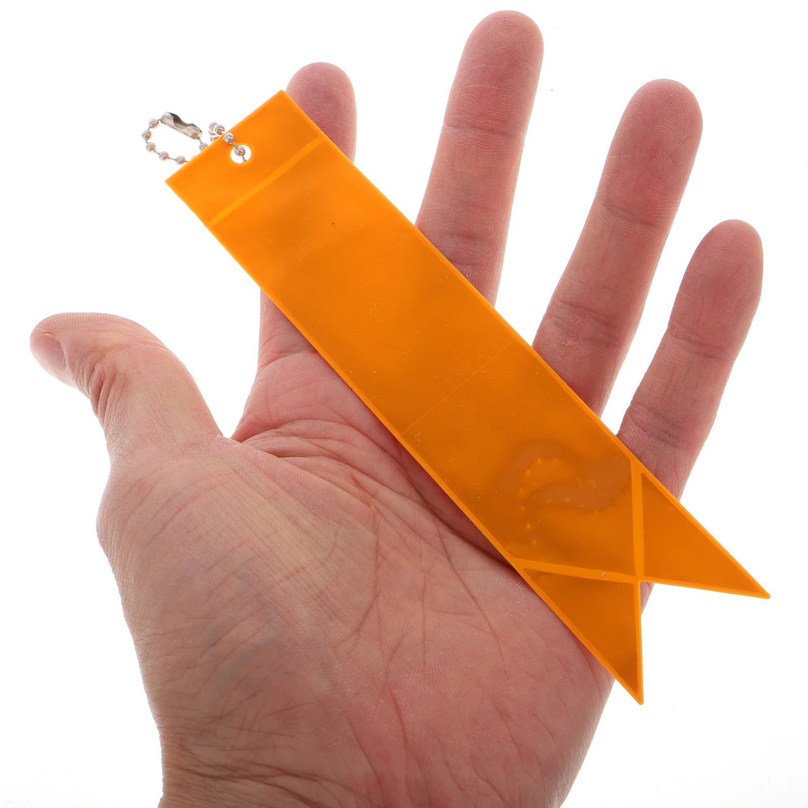 

10Pcs Reflective Pendant Glow in Dark PVC Keychain Backpack School Bag Safety Reflector Strips for Night Visibility