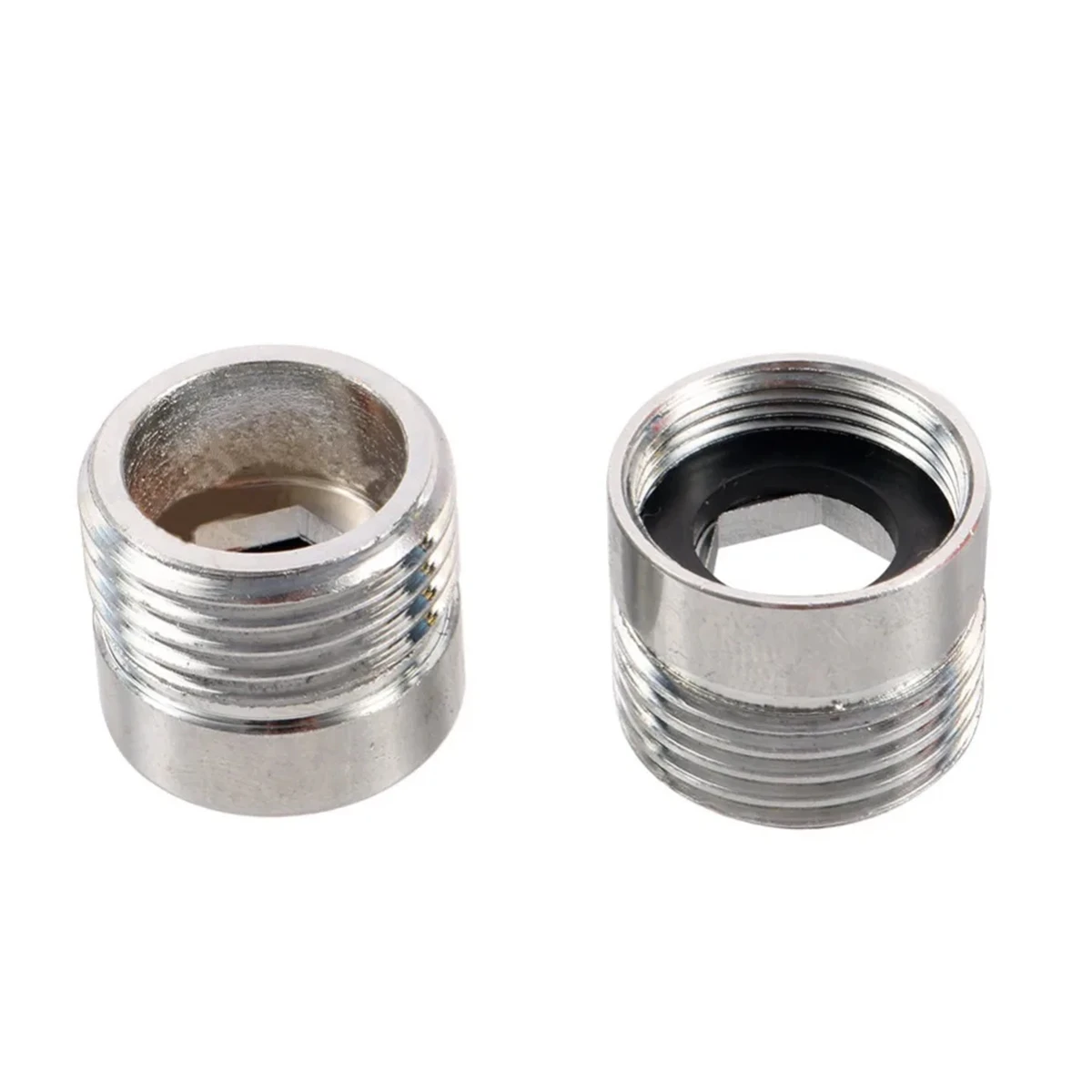 Aksesori pompa air 18mm M18 hingga 1/2 "3/4" benang pria adaptor tembaga berlapis nikel sambungan baja tahan karat konektor puting 16mm