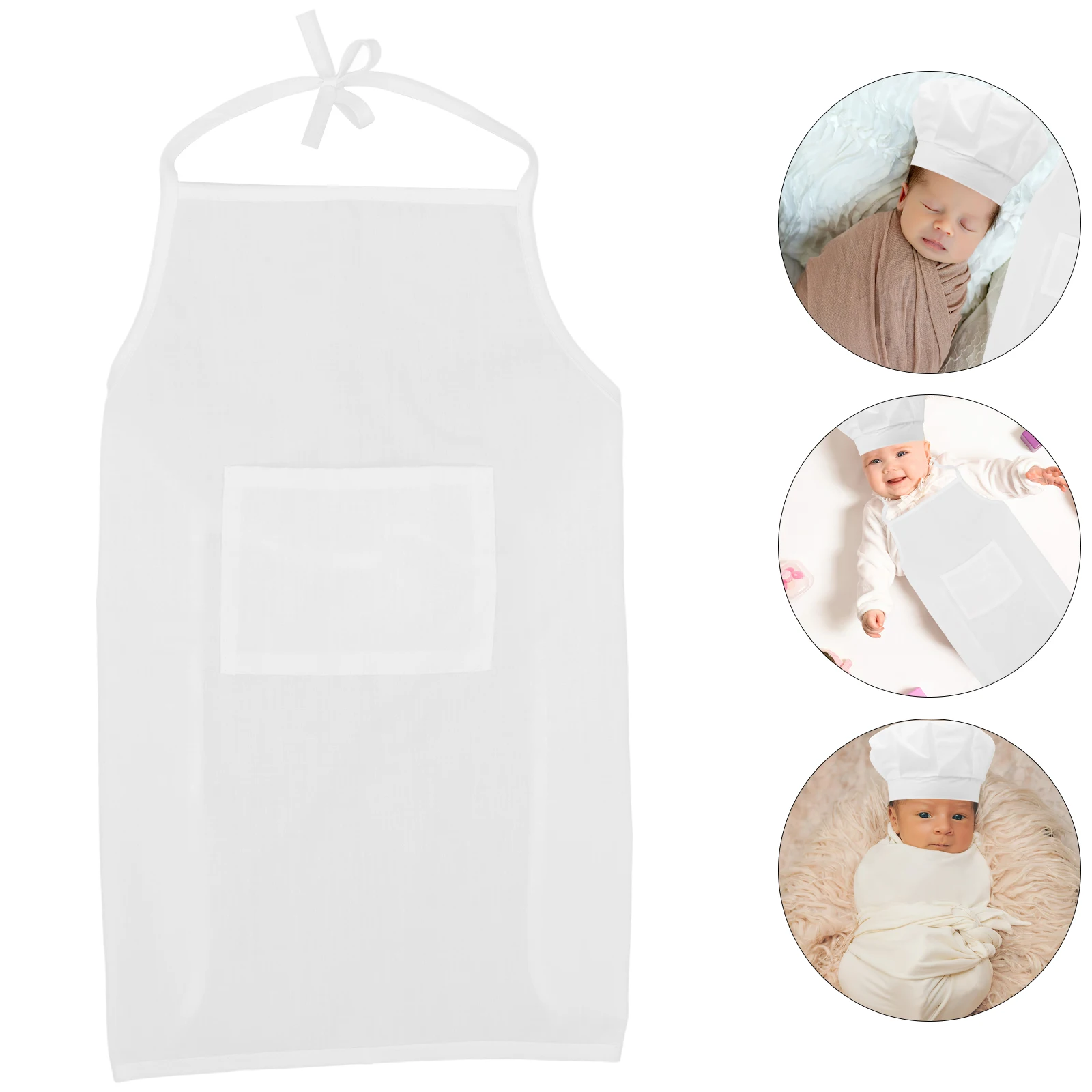 

Chef Hat Set Kids Apron Newborn Photo Props Baby Boy Costume Outfits Fashion Comfortable HighQuality Chef Design Memorable